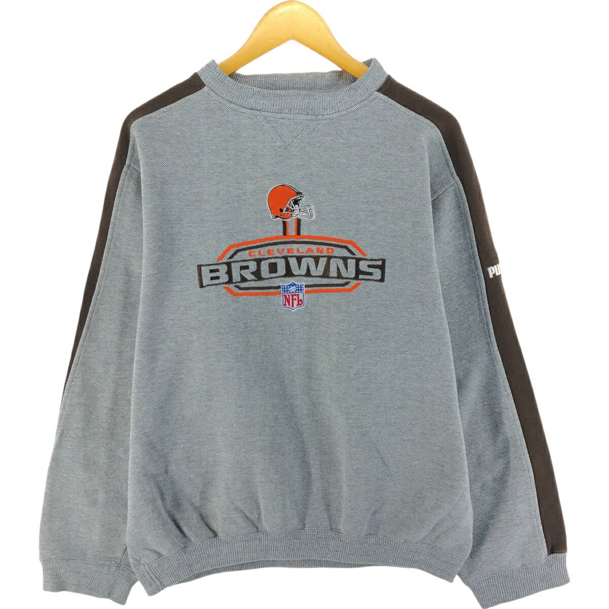 古着 プーマ PUMA NFL CLEVELAND BROWNS クリーブランドブラウンズ スウェットシャツ トレーナー メンズL相当 /eaa501418 【中古】 【250222】 【SS2603_30】