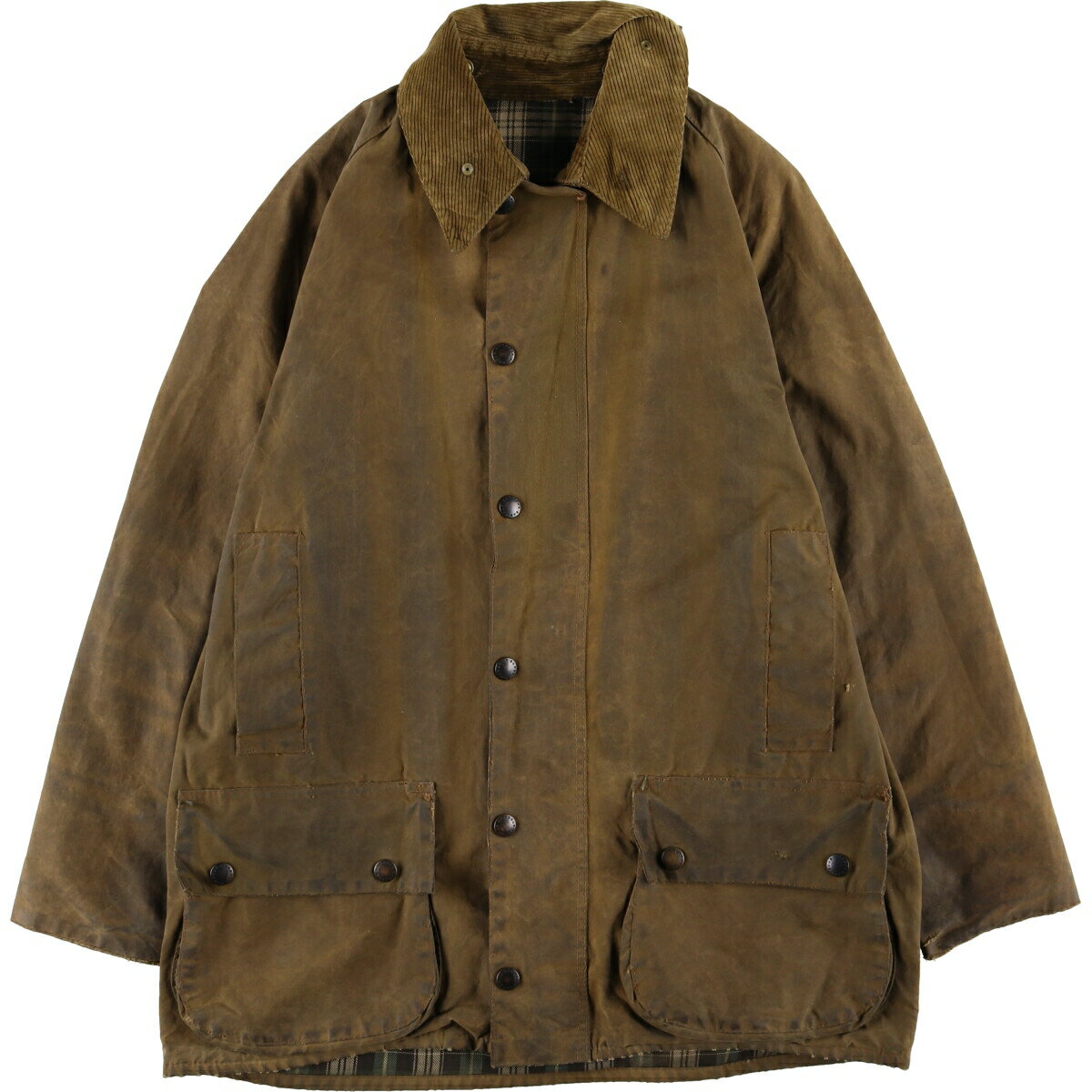 古着 80'S バブアー Barbour BEAUFORT ビューフォート 2ワラント オイルド ハンティングジャケット 英国製 40in メンズM相当 ヴィンテージ /eaa502427 【中古】 【241109】 【K2411】 ss2503_30