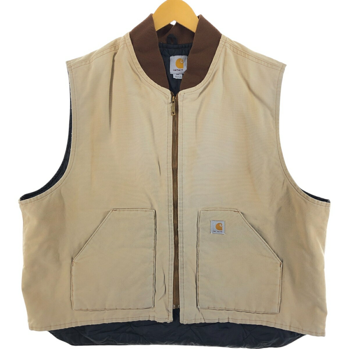 古着 90'S カーハート Carhartt クラシックベスト ダックベスト メンズXXXL相当 ヴィンテージ /eaa5029..