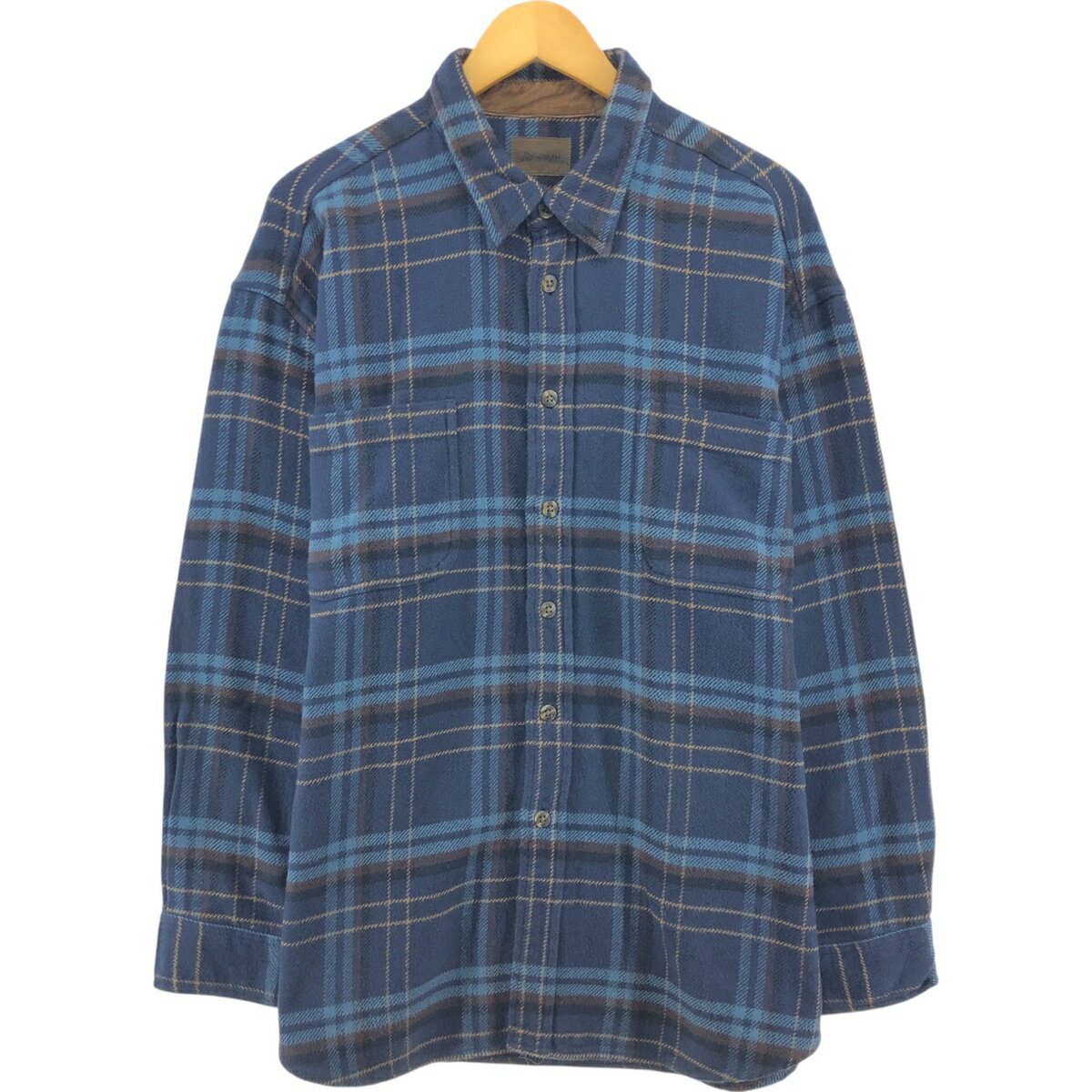 古着 90~00'S セントジョンズベイ ST JOHN'S BAY BRAWNY 長袖 フランネルチェックシャツ メンズXXL相当 ヴィンテージ /eaa503359 【中古】 【241121】