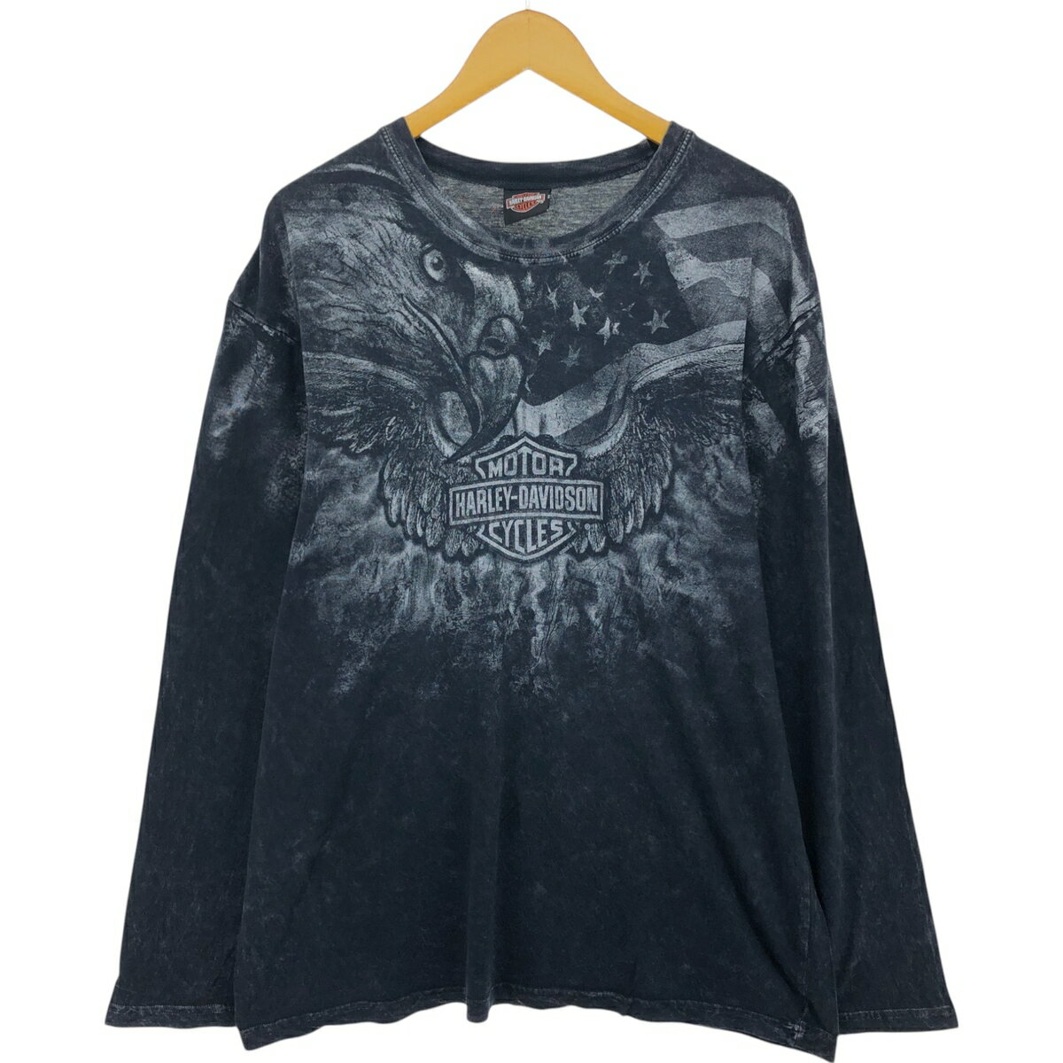 古着 00'S ハーレーダビッドソン Harley-Davidson 鷲柄 イーグル柄 ロングTシャツ ロンT メンズL相当 /eaa503588 【中古】 【241122】 ss2503_30