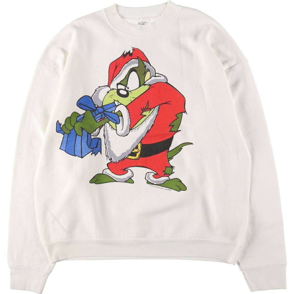 古着 90'S フルーツオブザルーム FRUIT OF THE LOOM LOONEY TUNES ルーニーテューンズ タズマニアンデビル キャラクタースウェットシャツ トレーナー USA製 メンズXL相当 ヴィンテージ /eaa503727 【中古】 【241119】