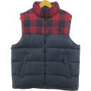 古着 ザノースフェイス THE NORTH FACE チェック柄 700フィルパワー グースダウンベスト メンズL相当 /eaa503957 【中古】 【241...