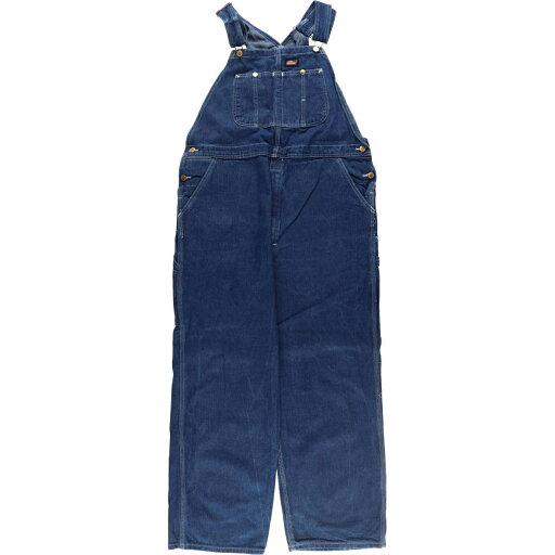 古着 ディッキーズ Dickies デニムオーバーオール メンズw42相当 /eaa504037 【中古】 【241206】 【SS2506_30】
