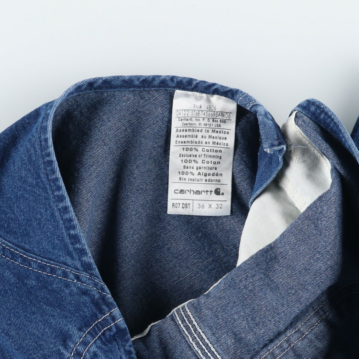 古着 カーハート Carhartt デニムオーバーオール メンズw38相当 /eaa504064 【中古】 【241126】 【SS2506_30】
