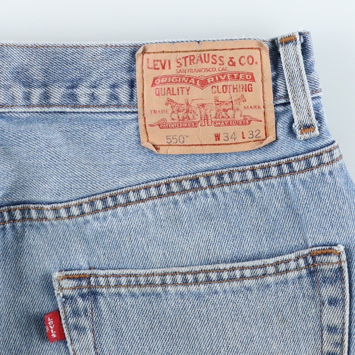 古着 00'S リーバイス Levi's 550 RELAXED FIT テーパードデニムパンツ メンズw34相当 /eaa504249 【中古】 【241124】 【SS2509_10】