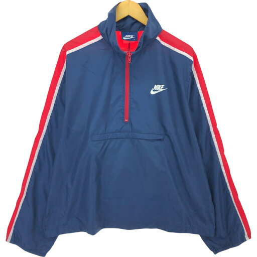 古着 80'S ナイキ NIKE 紺タグ ハーフジップ アノラックジャケット メンズXL相当 /eaa504336 【中古】 【241120】 古着 80'S ナイキ NIKE 紺タグ ハーフジップ アノラックジャケット メンズXL相当 /eaa504336 【中古】 【241120】