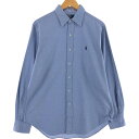 古着 ラルフローレン Ralph Lauren POLO by Ralph Lauren ANDREW 長袖 コットンシャツ メンズM相当 /eaa505295 【中古】 【241201】 【SS2506_30】(4)
