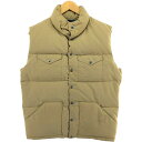 古着 80'S ザノースフェイス THE NORTH FACE 茶タグ グースダウンベスト USA製 メンズM相当 ヴィンテージ /eaa506436 【中古】...