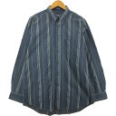 古着 90'S ラルフローレン Ralph Lauren CHAPS チャップス 長袖 ボタンダウンストライプシャツ メンズL相当 ヴィンテージ /eaa507057 【中古】 【241208】(4)