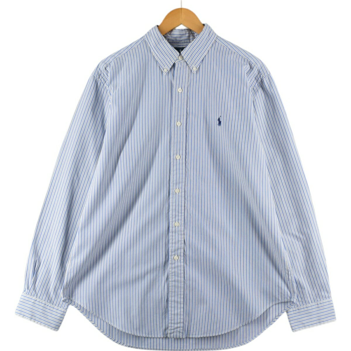 古着 ラルフローレン Ralph Lauren CLASSIC FIT 長袖 ボタンダウンストライプシャツ メンズL相当 /eaa507081 【中古】 【241213】 【SS2509_10】