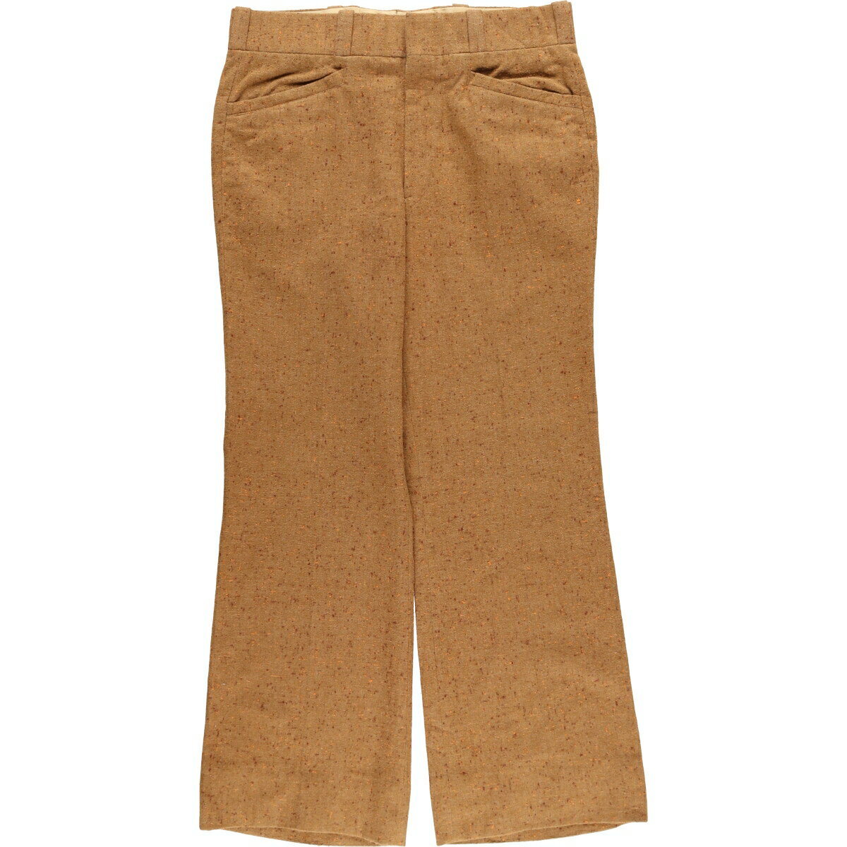 古着 ~80'S 総柄 カラーネップ フレアパンツ メンズw34相当 ヴィンテージ /eaa507803 【中古】 【241207】(4)