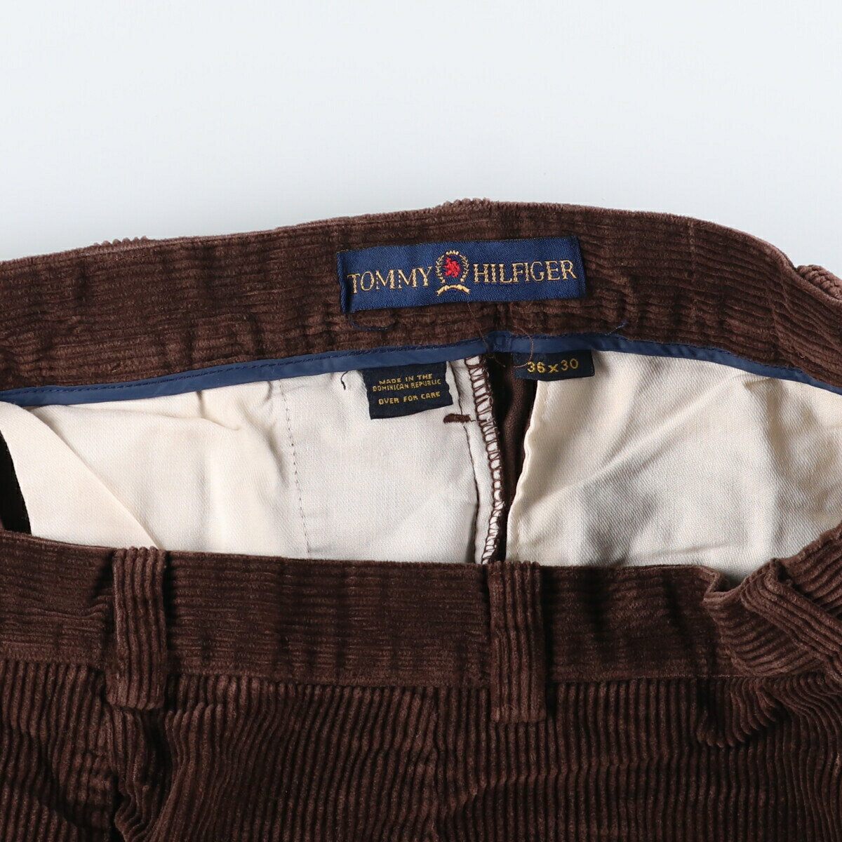 古着 トミーヒルフィガー TOMMY HILFIGER ツータック コーデュロイパンツ メンズw35相当 /eaa507817 【中古】 【241208】