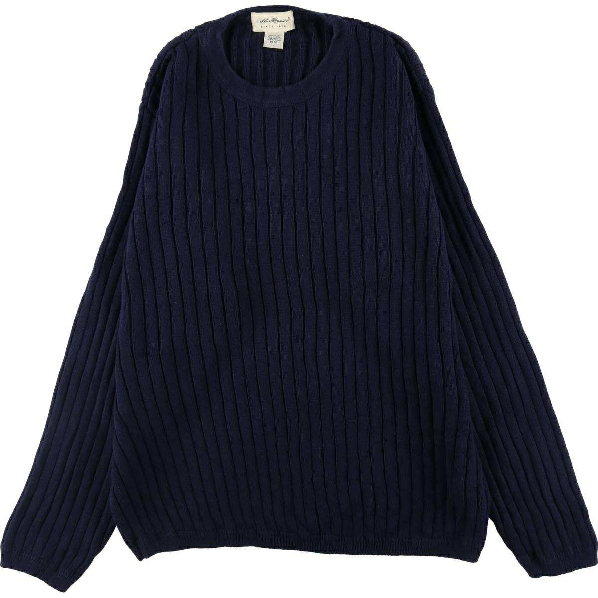 古着 90'S エディーバウアー Eddie Bauer リブ編み コットンニットセーター メンズL相当 /eaa507983 【中古】 【241207】 【SS2509_30】