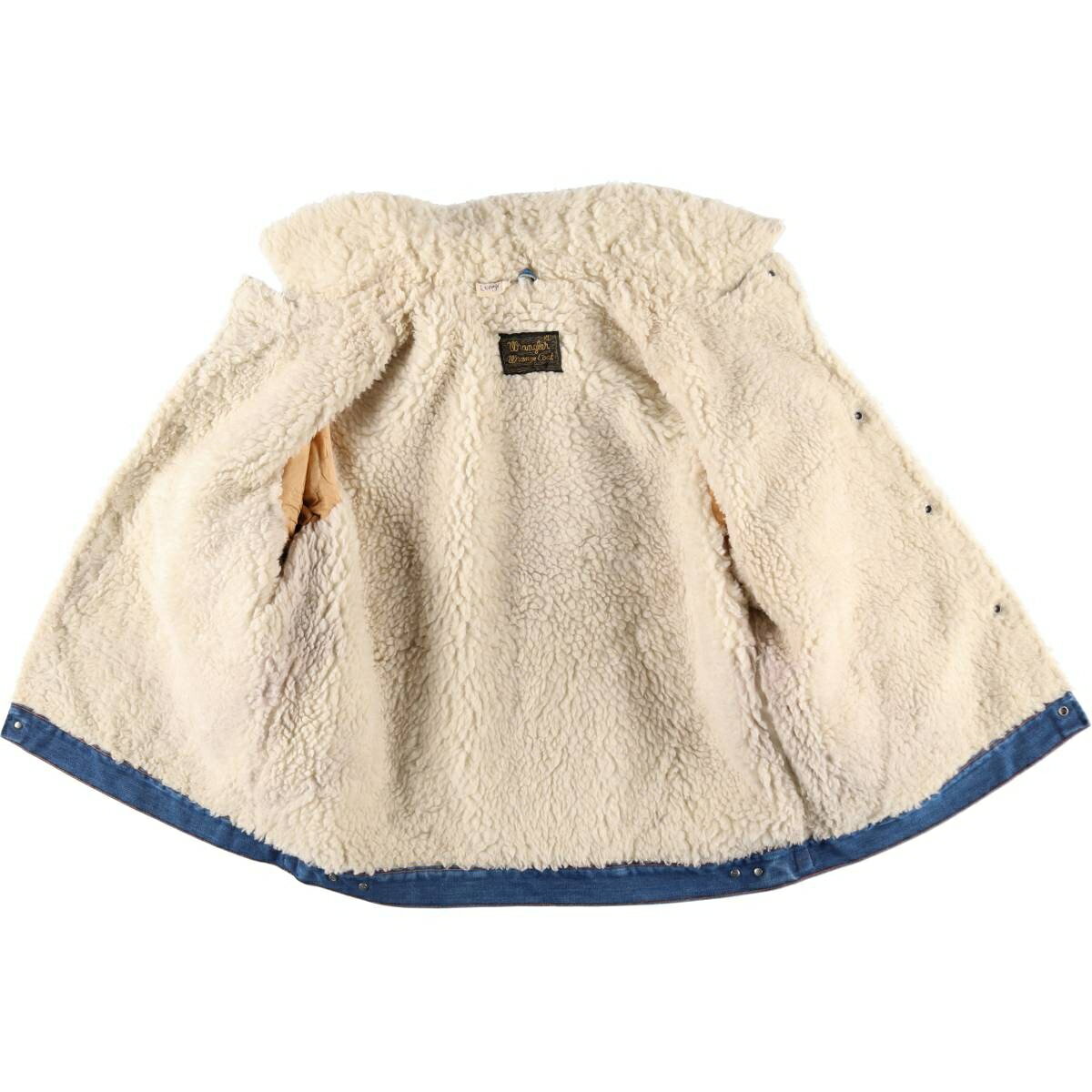 古着 80'S ラングラー Wrangler WRANGE COAT ランチコート デニムボアランチコート USA製 メンズXL相当 ヴィンテージ /eaa508394 【中古】 【241226】