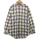 古着 ラルフローレン Ralph Lauren BLAKE チェック柄 長袖 ボタンダウンチェックシャツ メンズM相当 /eaa508999 【中古】 【241...
