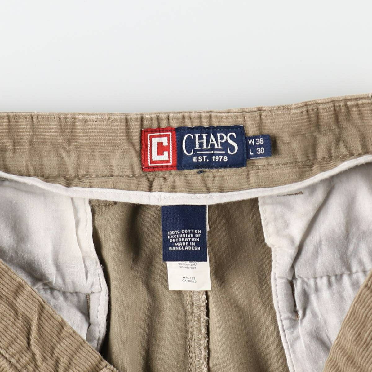 古着 チャップス CHAPS コーデュロイパンツ メンズw36相当 /eaa509216 【中古】 【241216】