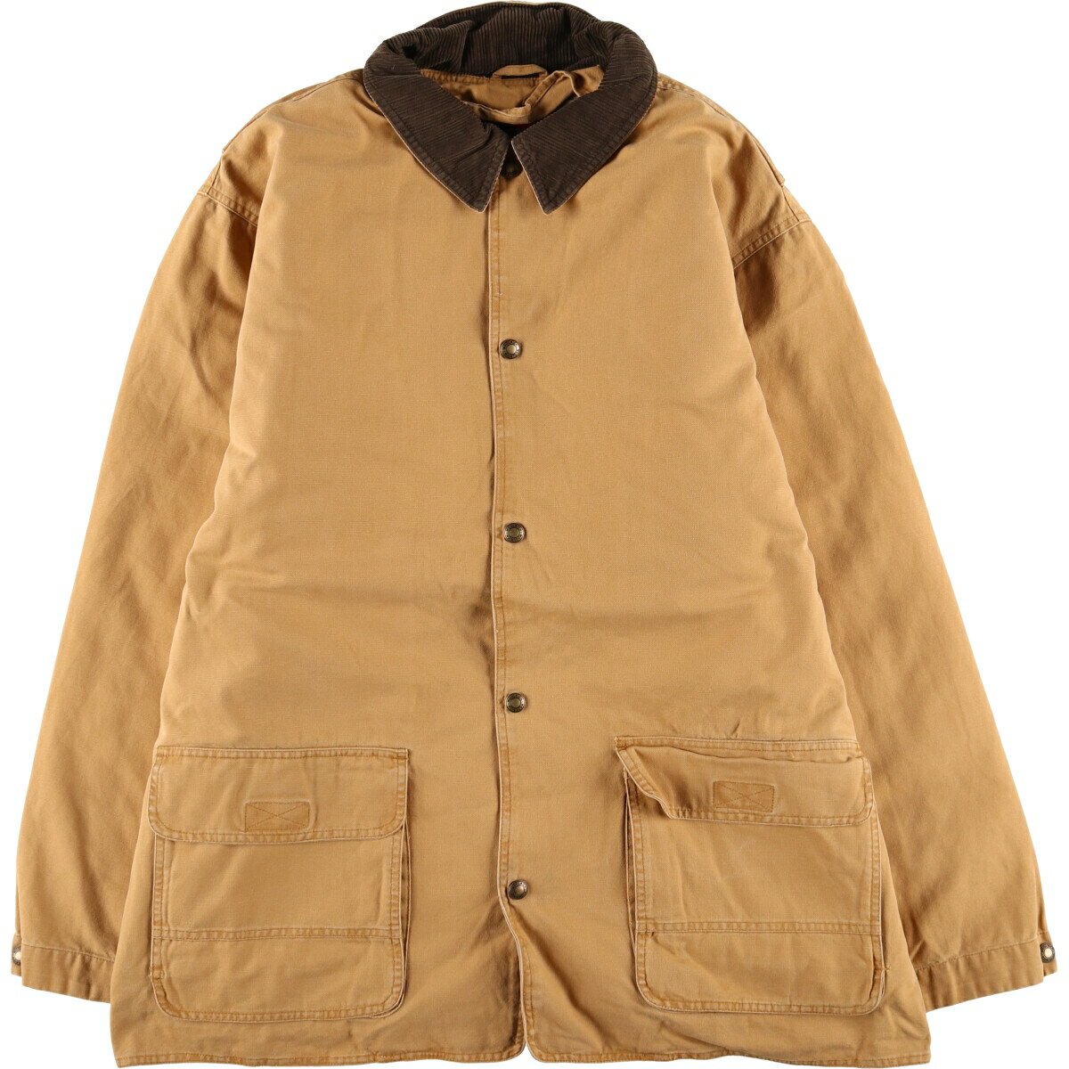 商品詳細 ブランド・WOOLRICH・ウールリッチ・ 特徴・付属ライナーあり・長袖・コーデュロイ襟・フルボタン・ウールライナー・ モデル/形状・ダック ハンティングジャケット・ 素材・コットン:100%・ 色・ベージュ系・ 柄・無地・ 生産国・インド製・ 年代・00年代・ サイズ・表記サイズ:XL・着丈:85.5cm・身幅:73.5cm・肩幅:62cm・袖丈:68.5cm・ コンディション・C・ カテゴリ・メンズ・アウター・ジャケット・ハンティングジャケット・ 商品番号・eaa510487・ 取扱店・ネットショップ・ スタッフコメントWOOLRICH ダック ハンティングジャケット / 商品番号 eaa510487 USEDですので使用感などございますが、まだまだご愛用していただけます。 古着という事をご理解の上ご注文よろしくお願いします。 【状態追記】 ●前、右肩・腹部に汚れ※状態は当社独自の基準です。 表記サイズ着丈身幅肩幅袖丈 XL(※着用感、表記サイズは目安です。)85.5cm73.5cm62cm68.5cm ※測定値の若干の誤差はご了承下さい。サイズガイドはこちら ブランドWOOLRICHウールリッチ 特徴付属ライナーあり / 長袖 / コーデュロイ襟 / フルボタン / ウールライナー モデル/形状ダック ハンティングジャケット 素材コットン:100% 色ベージュ系 柄無地 生産国インド製 年代00年代 カテゴリハンティングジャケット 商品番号eaa510487 取扱店ネットショップ 　　 ウールリッチの他の商品を見るハンティングジャケットの他の商品を見る