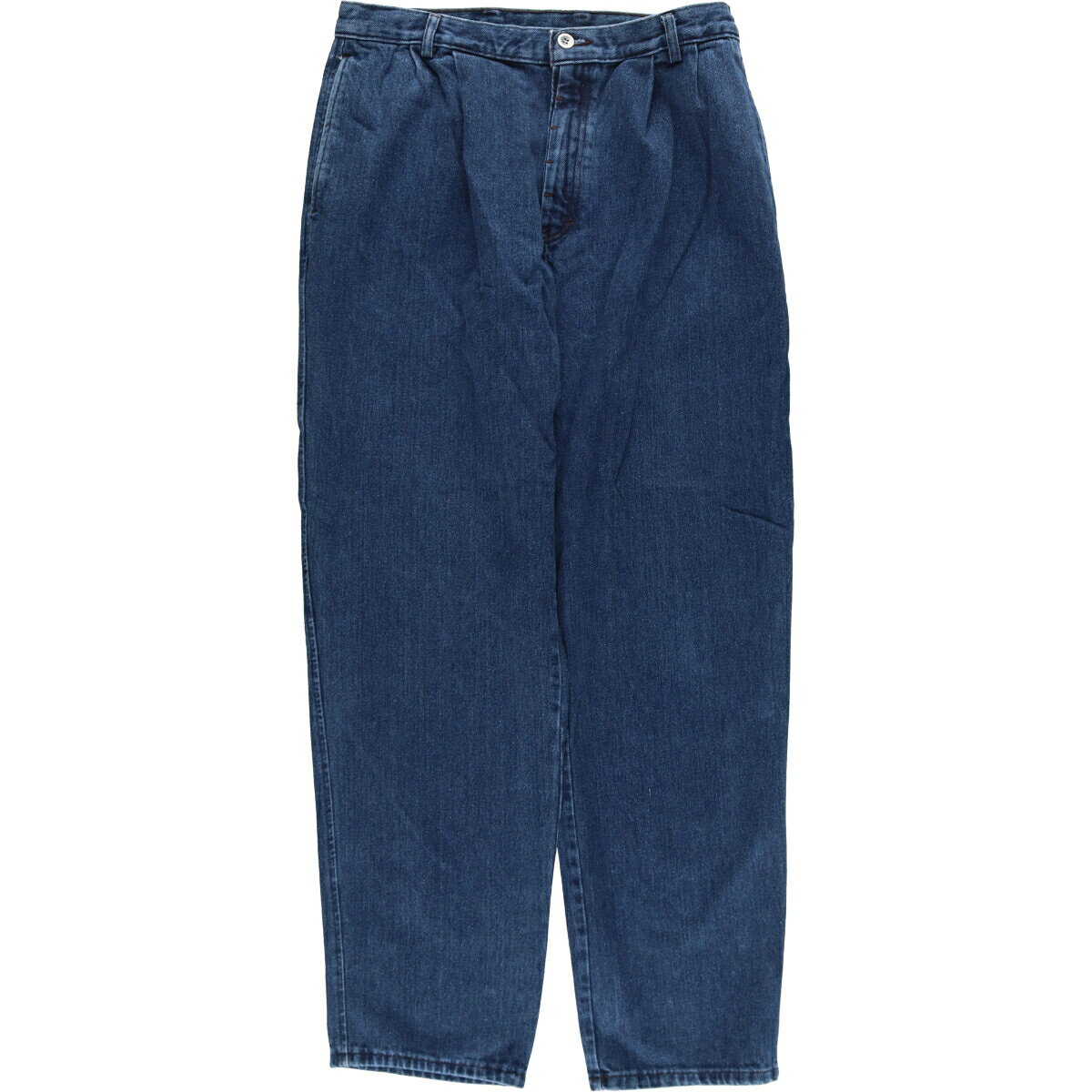 古着 80'S カルバンクライン Calvin klein テーパードデニムパンツ USA製 メンズw34相当 ツータック ヴィンテージ /eaa510965 【中古】 【250110】