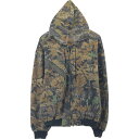 古着 ALL WEATHER 迷彩柄 リアルツリーカモ スウェットフルジップパーカー メンズXL相当 /eaa511014 【中古】 【250111】