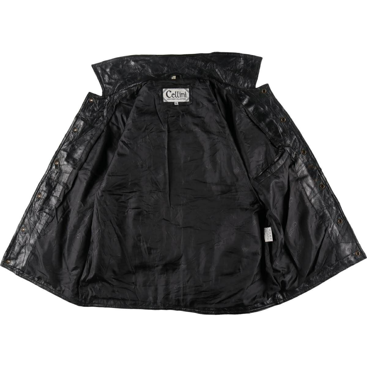 古着 CELLINI レザーブルゾンタイプ メンズL相当 /eaa511103 【中古】 【241229】