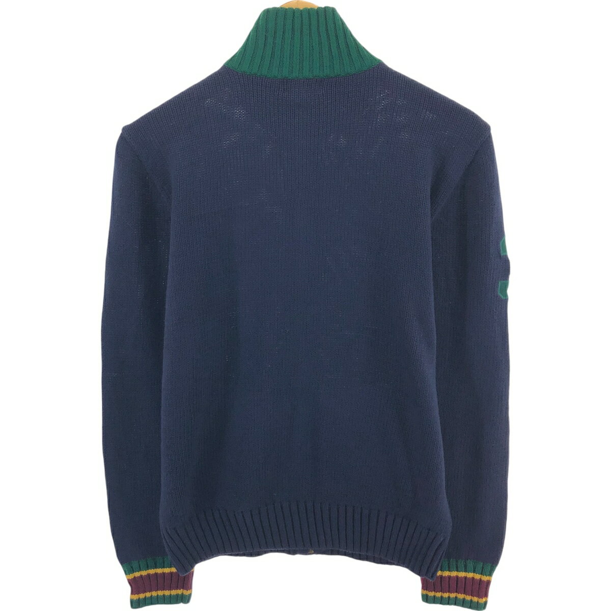 古着屋JAMの古着 ラルフローレン Ralph Lauren POLO by Ralph Lauren ビッグポニー コットンニットフルジップセーター レディースL相当 /eaa511384 【中古】 【250111】 【Elulu/エルル】 【SS2603_10】｜アングル2