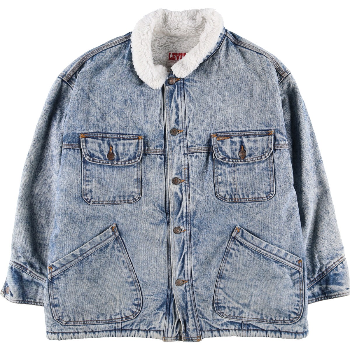 古着 80'S リーバイス Levi's 70610-0219 デニムボアジャケット USA製 メンズM相当 ヴィンテージ /eaa511939 【中古】 【250111】