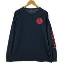 古着 NARUTO SHIPPUDEN ナルト疾風伝 うちはサスケ バックプリント ロングTシャツ ロンT メンズXL相当 /eaa512218 【中古】 【250129】 【SS2506_30】