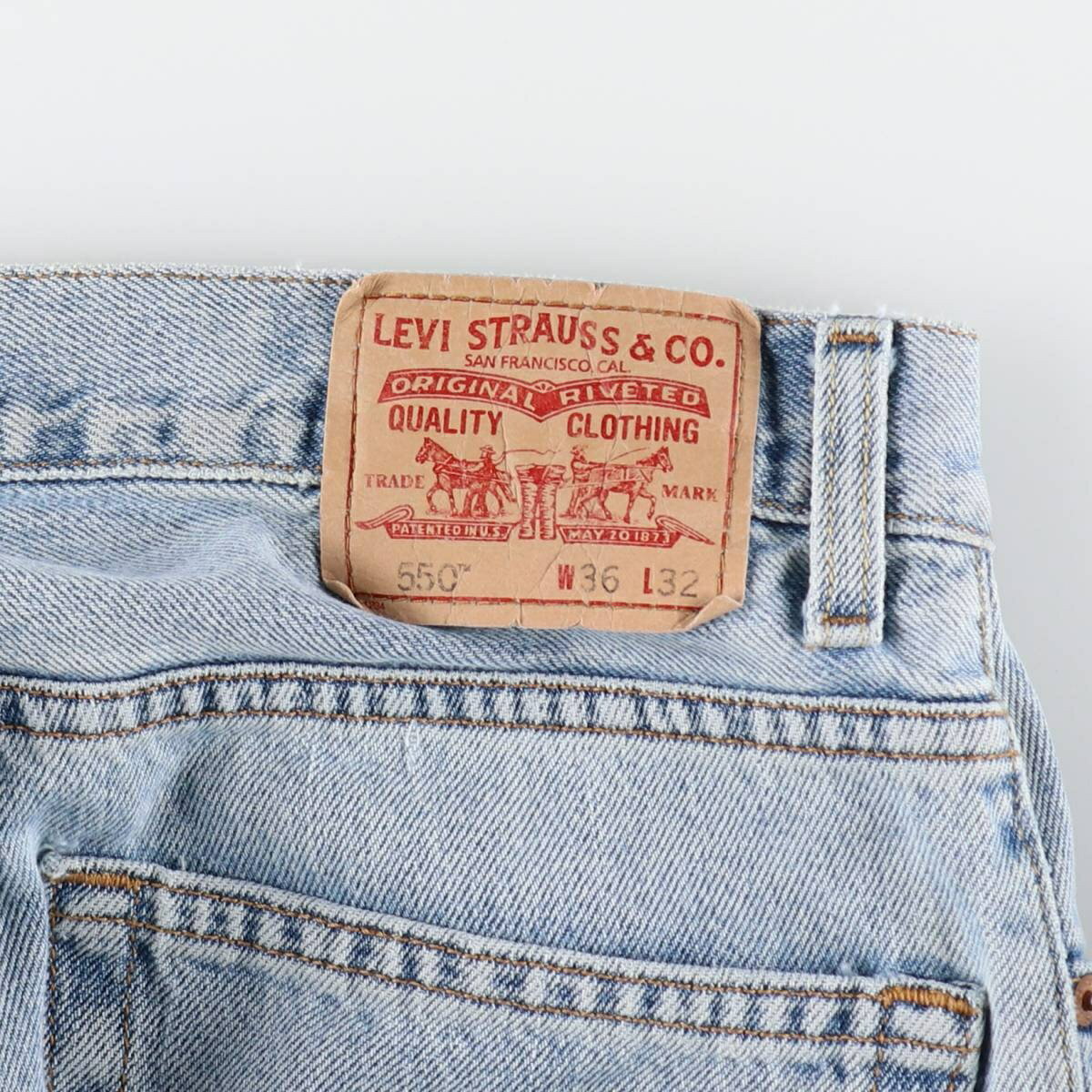 古着 リーバイス Levi's 550 RELAXED FIT テーパードデニムパンツ メンズw35相当 /eaa512459 【中古】 【250202】 【SS2509_10】