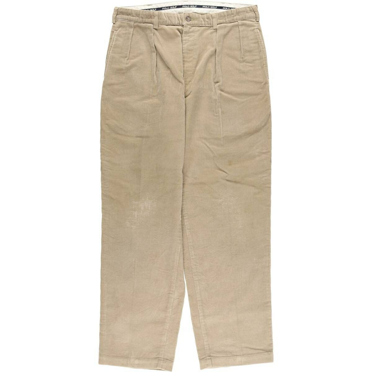 古着 ラルフローレン Ralph Lauren POLO GOLF ポロゴルフ ツータック コーデュロイパンツ メンズw35相当 /eaa513405 【中古】 【250203】