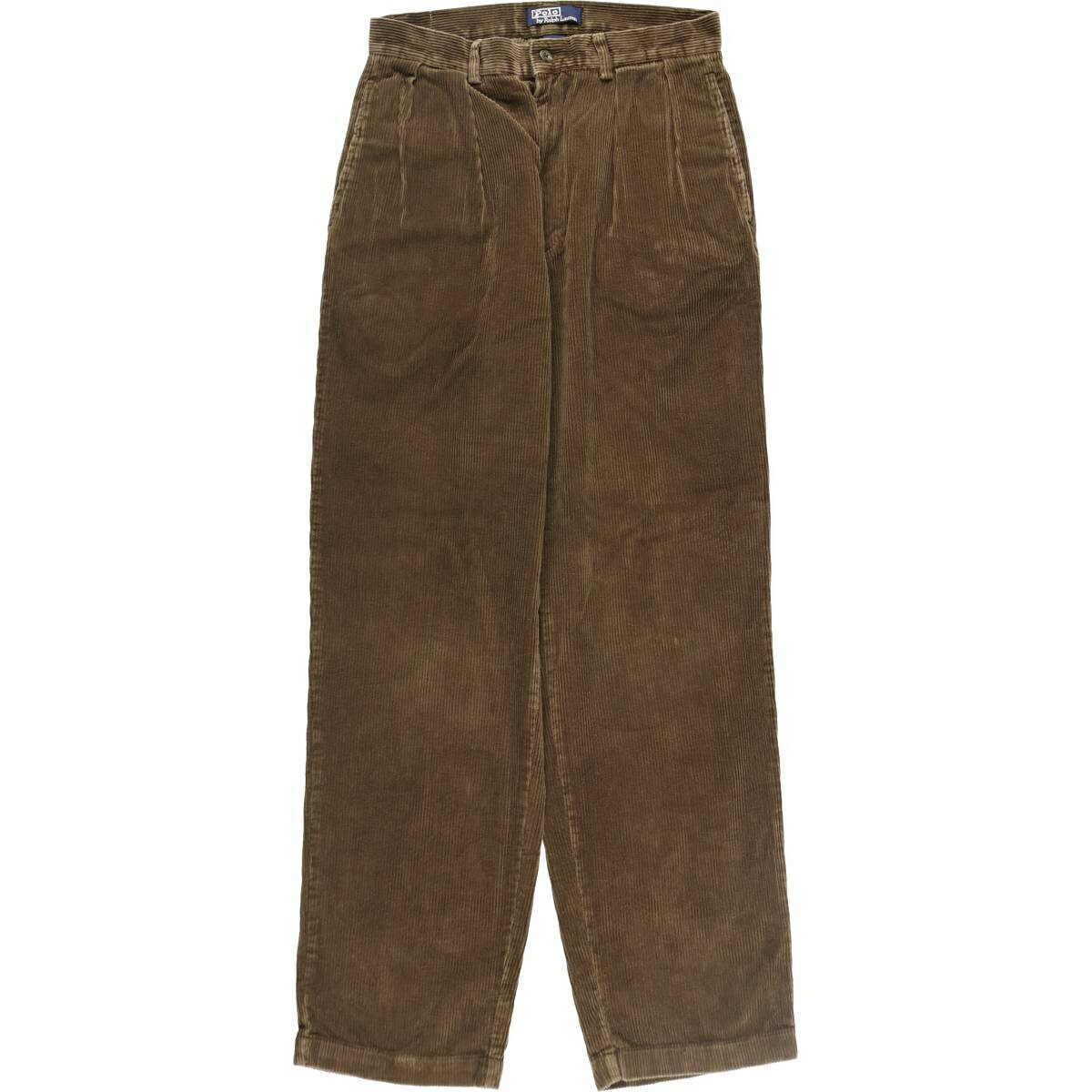 古着 ラルフローレン Ralph Lauren POLO by Ralph Lauren 太畝 ツータック コーデュロイパンツ メンズw38相当 /eaa513414 【中古】 【250208】