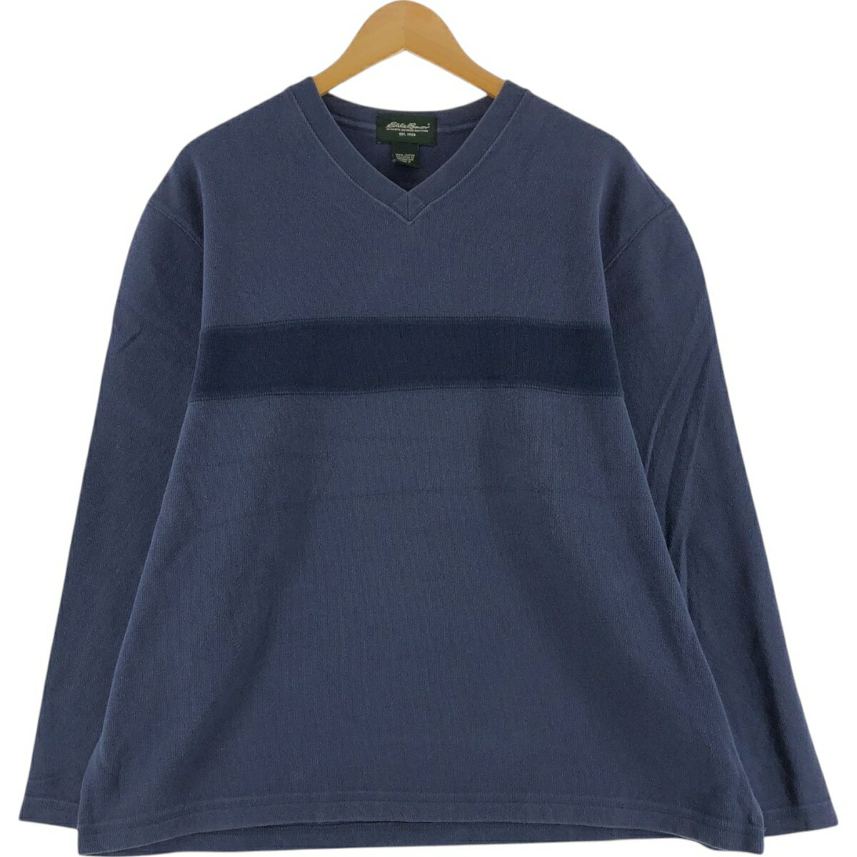 古着 エディーバウアー Eddie Bauer Vネックスウェット トレーナー メンズXL相当 /eaa514406 【中古】 【250203】
