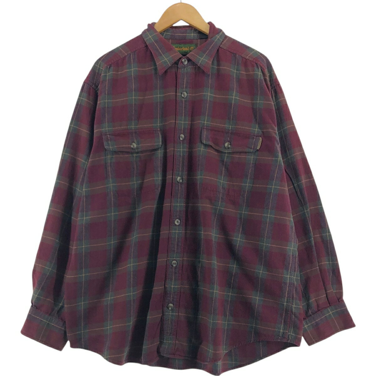古着 90'S ティンバーランド Timberland 長袖 フランネルチェックシャツ メンズXL相当 ヴィンテージ /eaa514794 【中古】 【250209】 【ss2601_30】