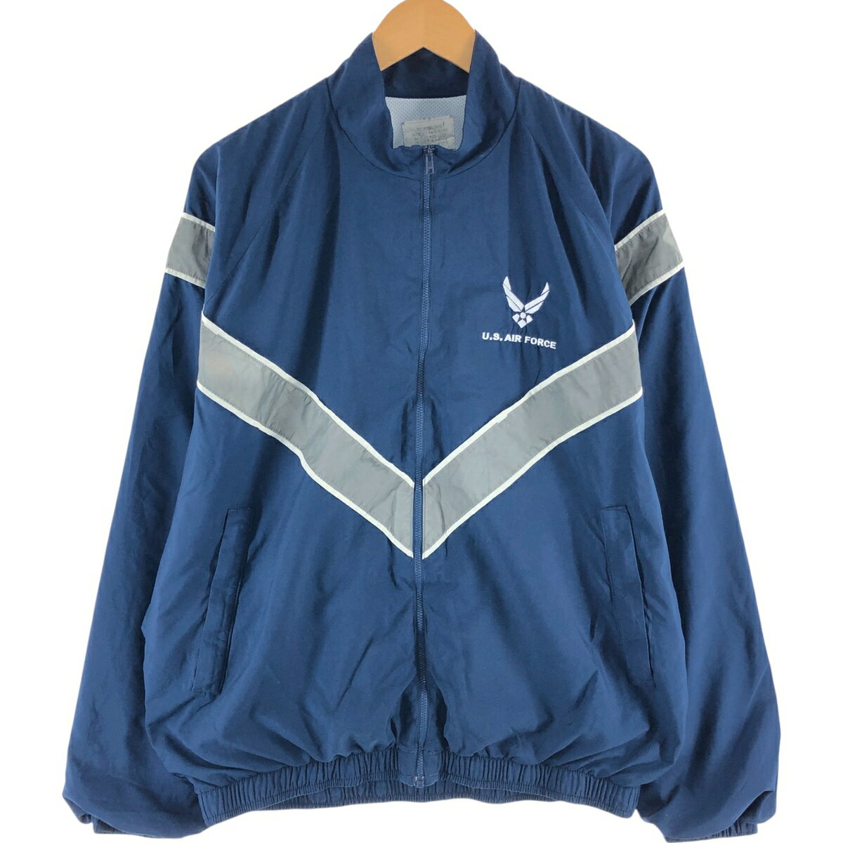 古着 米軍実品 U.S.AIR FORCE PTU トレーニングジャケット ナイロンジャケット USA製 MEDIUM/LONG メンズM相当 /eaa514881 【中古】 【250203】のサムネイル