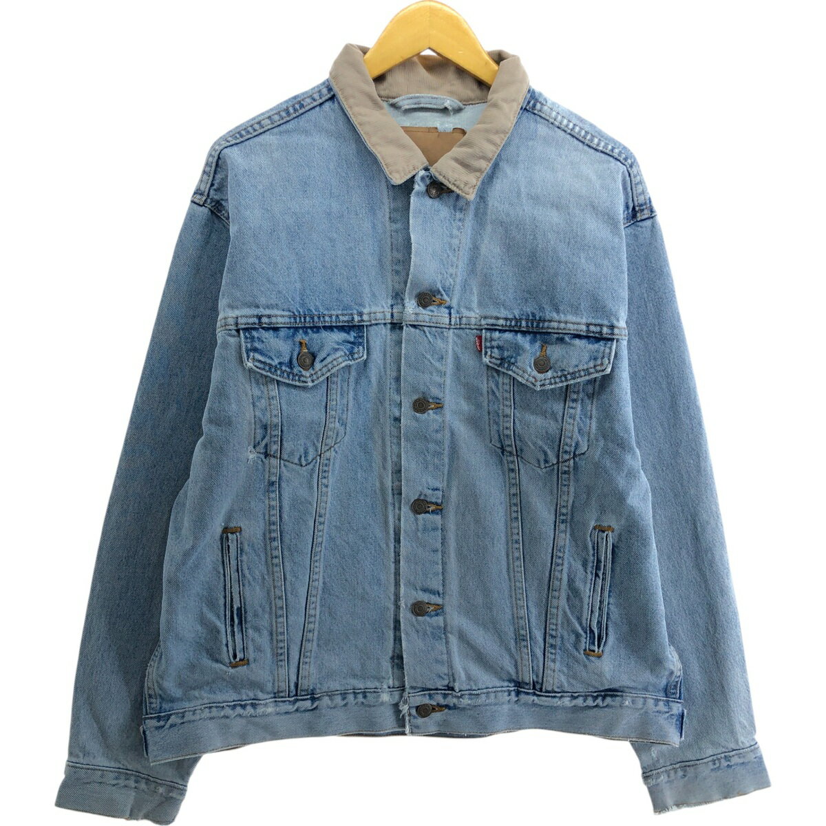 古着 90'S リーバイス Levi's デニムジャケット Gジャン USA製 メンズXL相当 ヴィンテージ /eaa514984 【中古】 【250215】