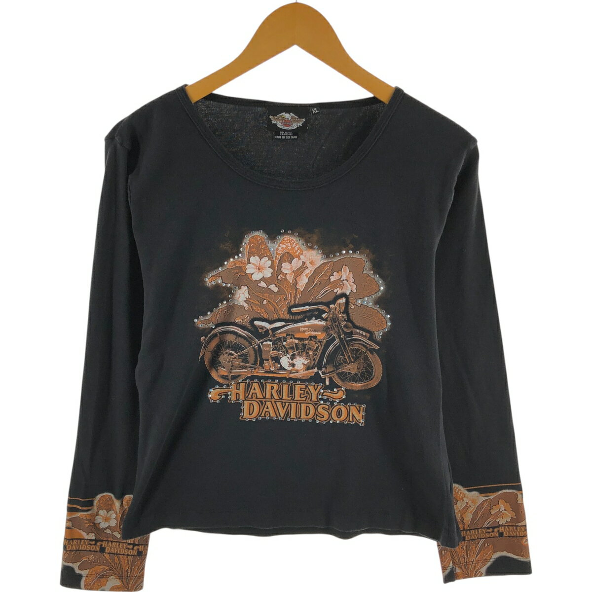 古着 ~00'S ハーレーダビッドソン Harley-Davidson ロングTシャツ ロンT レディースXL相当 /eaa515030 【中古】 【250208】 【Elulu/エルル】