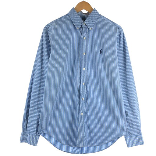 古着 ラルフローレン Ralph Lauren CLASSIC FIT 長袖 ボタンダウンストライプシャツ メンズM相当 /eaa515397 【中古】 【250215】 古着 ラルフローレン Ralph Lauren CLASSIC FIT 長袖 ボタンダウンストライプシャツ メンズM相当 /eaa515397 【中古】 【250215】
