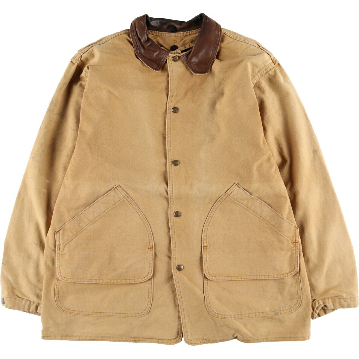 ジョンブル　ハンティングジャケット　Mサイズ　ベージュ×キャメル 未使用品 楽天市場】ハンティングジャケット 古着（カラーイエロー）（メンズ