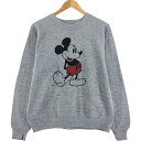 古着 80'S Disney Character Fashions MICKEY MOUSE ミッキーマウス キャラクタースウェットシャツ トレーナー USA製 メンズL相当 ヴィンテージ /eaa515713 【中古】 【250206】(4)