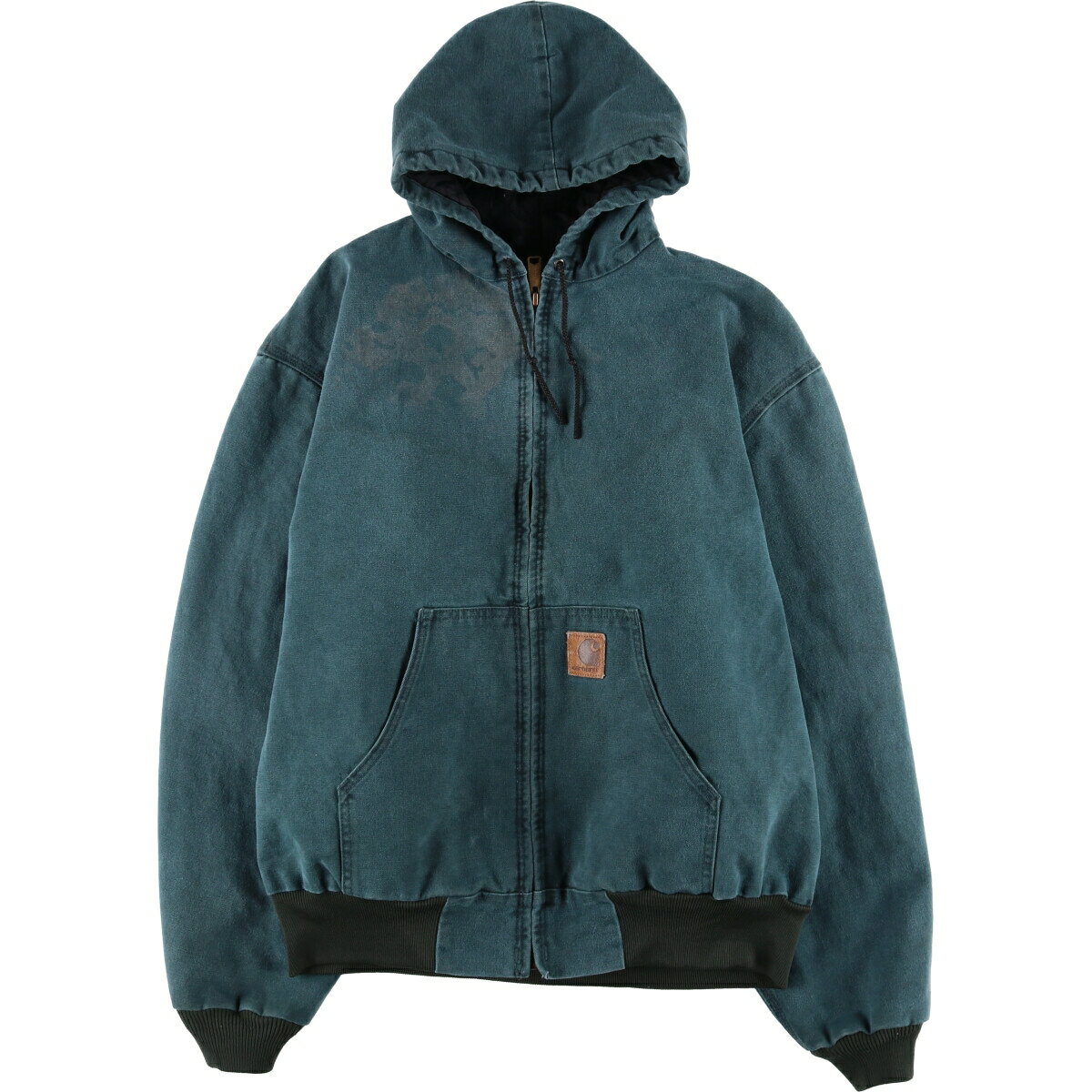 古着 80~90'S カーハート Carhartt アクティブジャケット 中綿入り ダックフルジップパーカー USA製 メンズXL相当 ヴィンテージ /eaa515788 【中古】 【250311】