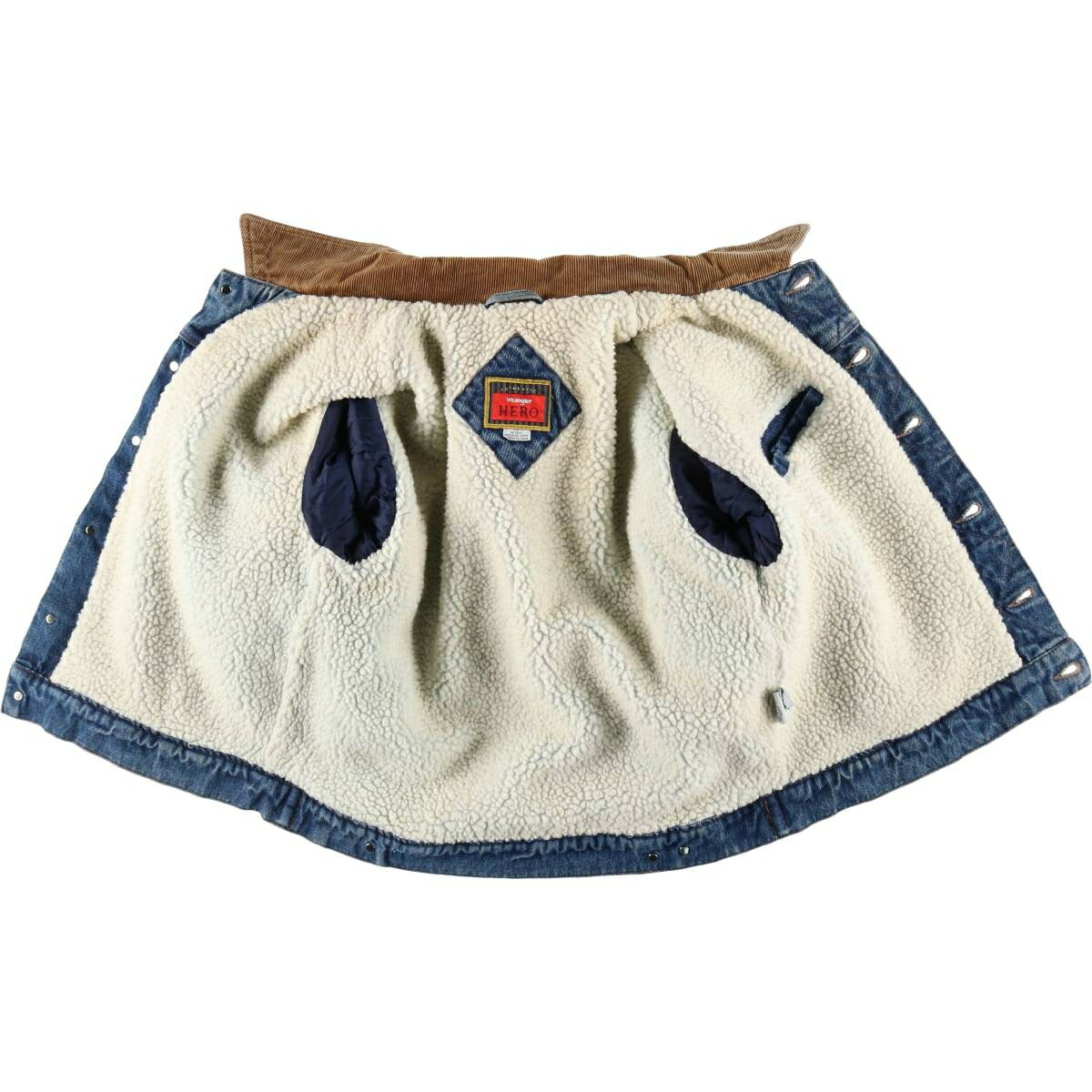 古着 90'S ラングラー Wrangler HERO デニムボアジャケット メンズL相当 ヴィンテージ /eaa515805 【中古】 【250210】