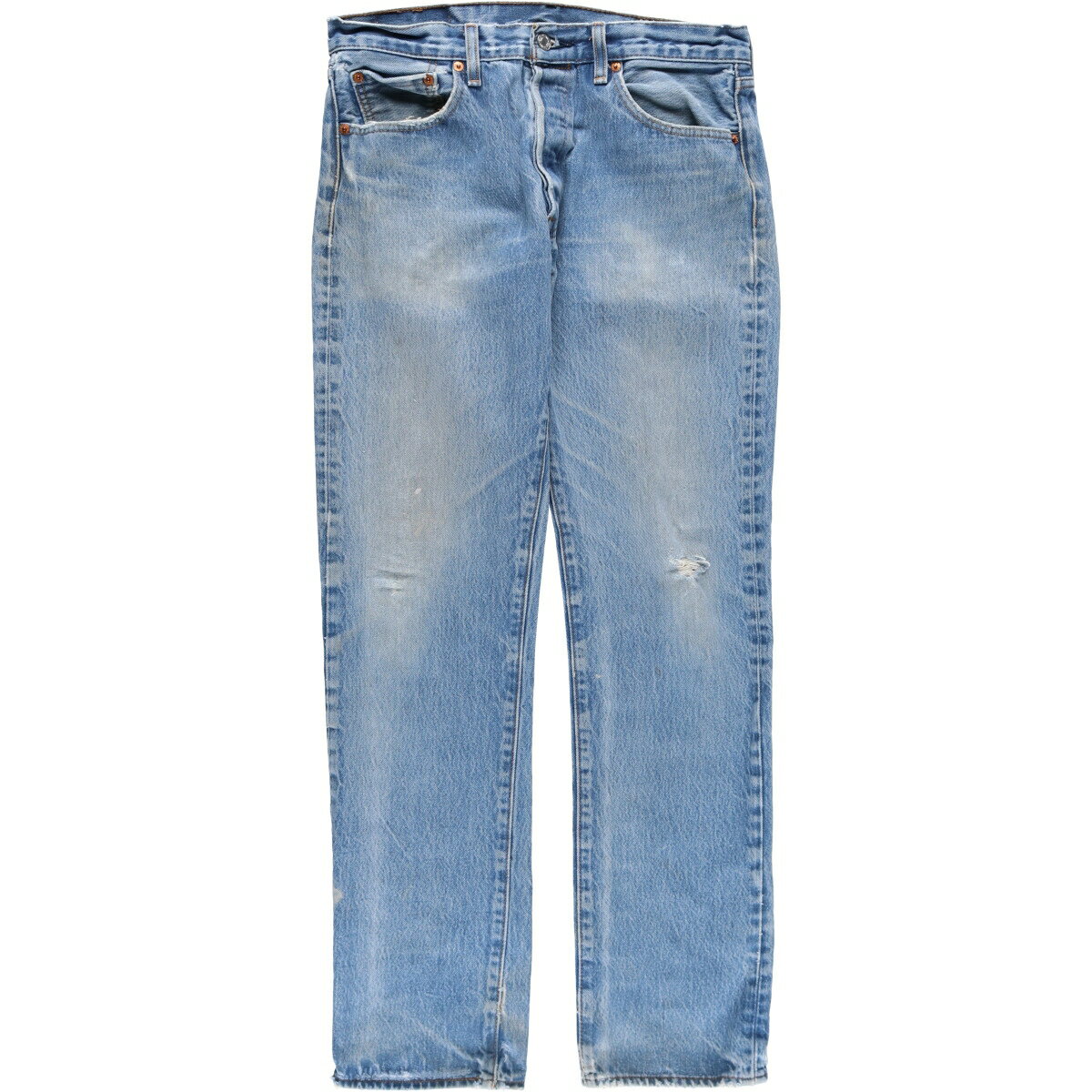 古着 リーバイス Levi's 501 ストレートデニムパンツ メンズw32相当 /eaa515906 【中古】 【250209】 【ss2601_30】 ブルー系 春夏秋冬