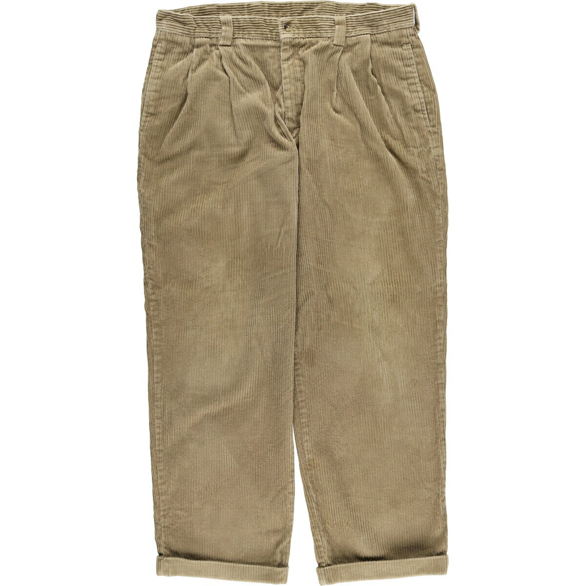 古着 80~90'S エルエルビーン L.L.Bean 太畝 ツータック コーデュロイパンツ メンズw37相当 ヴィンテージ /eaa515928 【中古】 【250209】