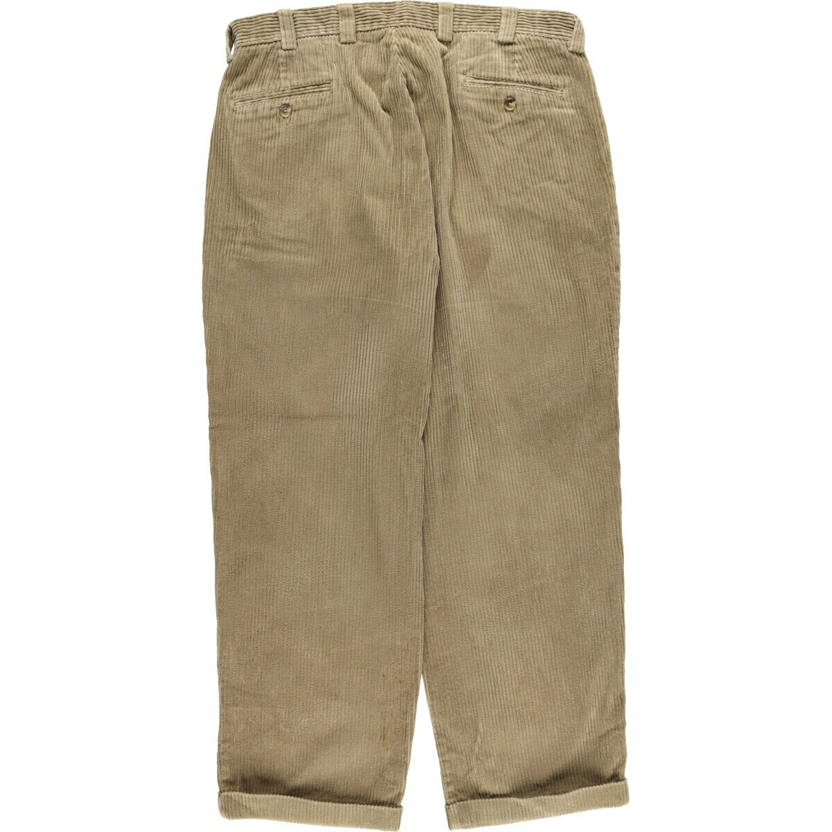 古着 80~90'S エルエルビーン L.L.Bean 太畝 ツータック コーデュロイパンツ メンズw37相当 ヴィンテージ /eaa515928 【中古】 【250209】