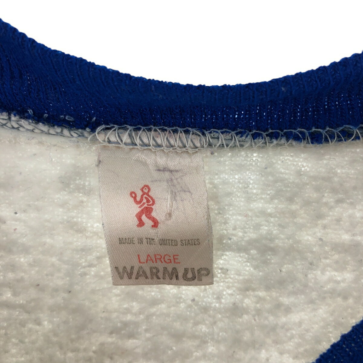古着 80'S WARM UP スウェットシャツ トレーナー USA製 メンズL相当 ヴィンテージ /eaa520031 【中古】 【250218】