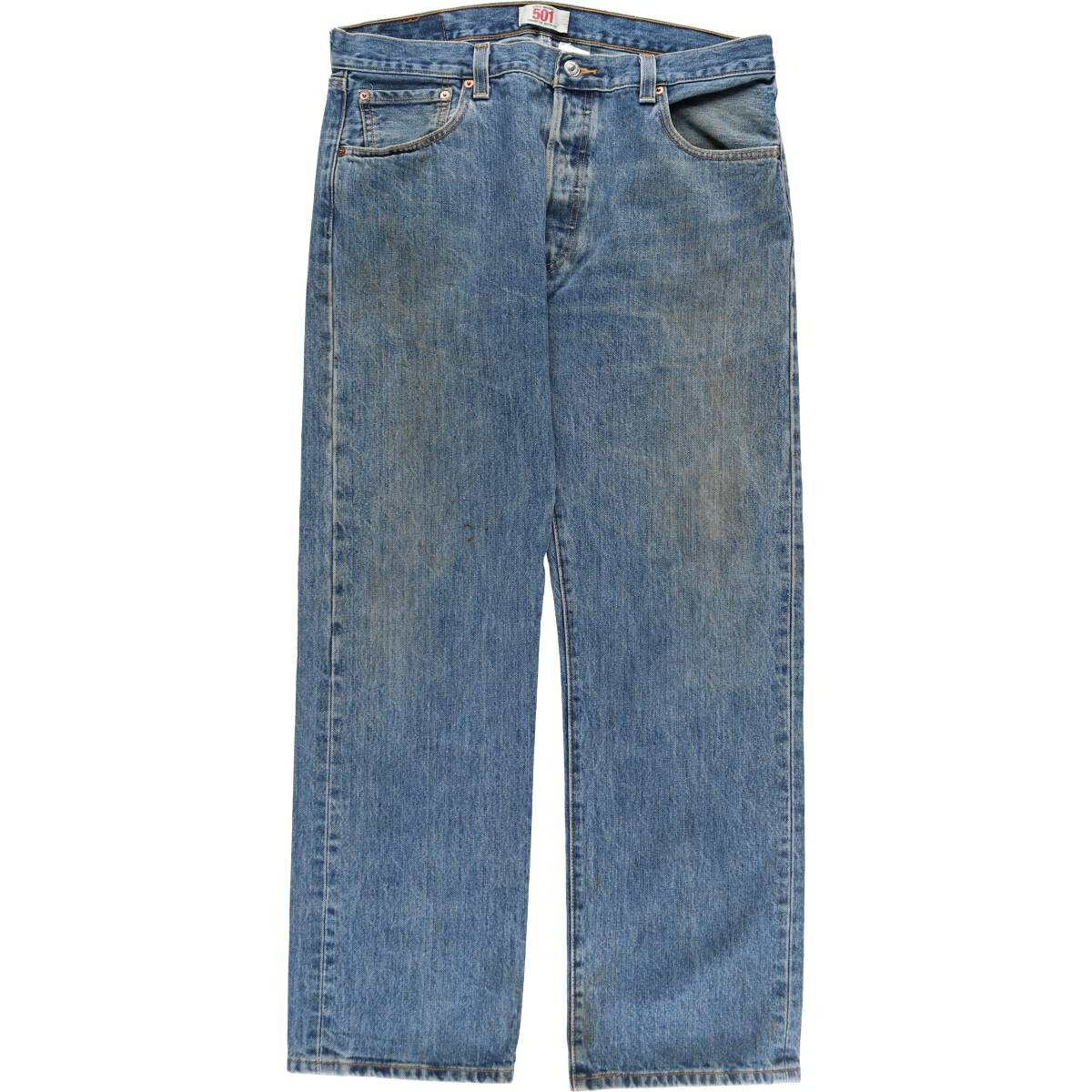 古着 リーバイス Levi's 501 ストレートデニムパンツ メンズw33相当 /eaa520107 【中古】 【250216】 【ss2601_30】 ブルー系 春夏秋冬