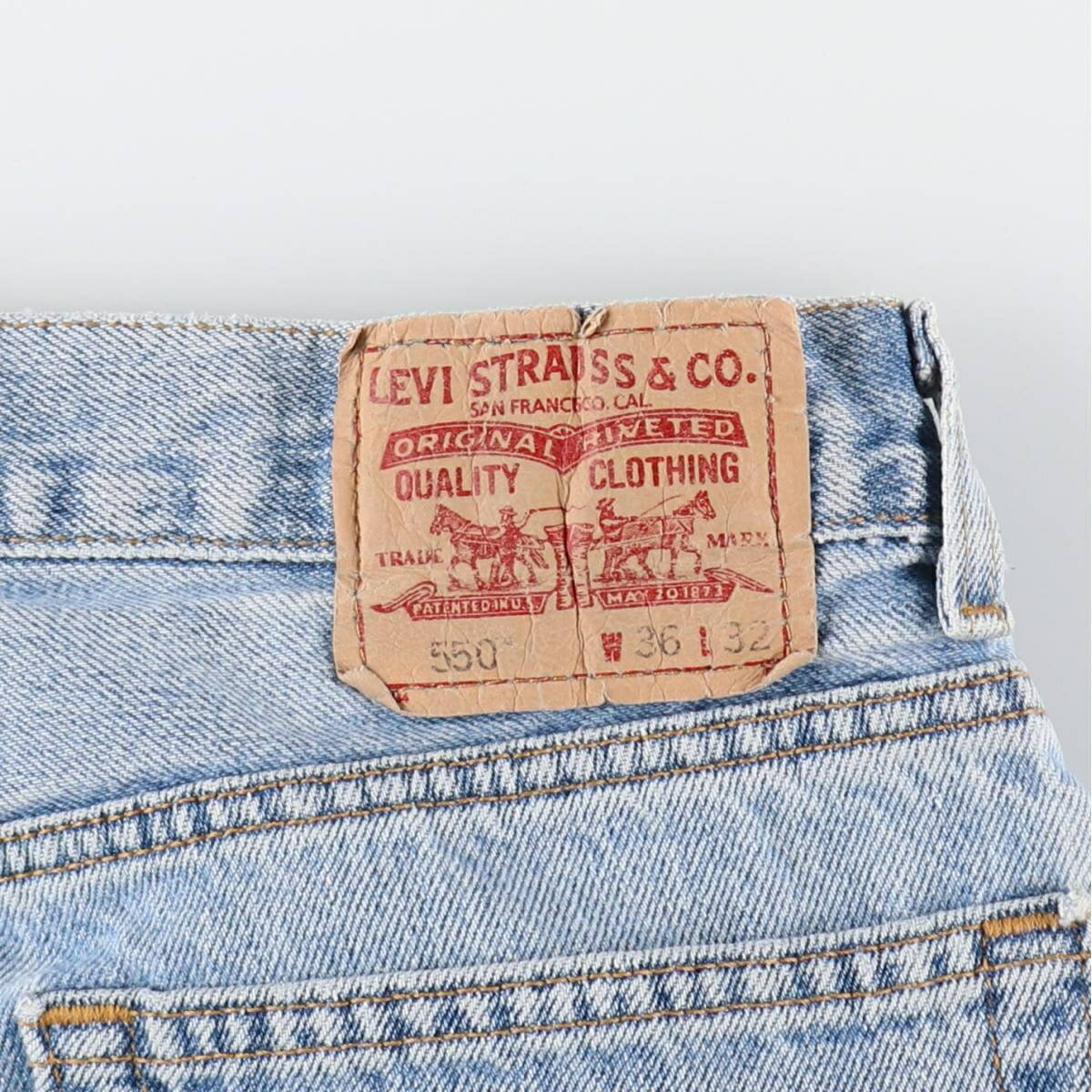 古着 リーバイス Levi's 550 RELAXED FIT テーパードデニムパンツ メンズw34相当 /eaa520120 【中古】 【250216】