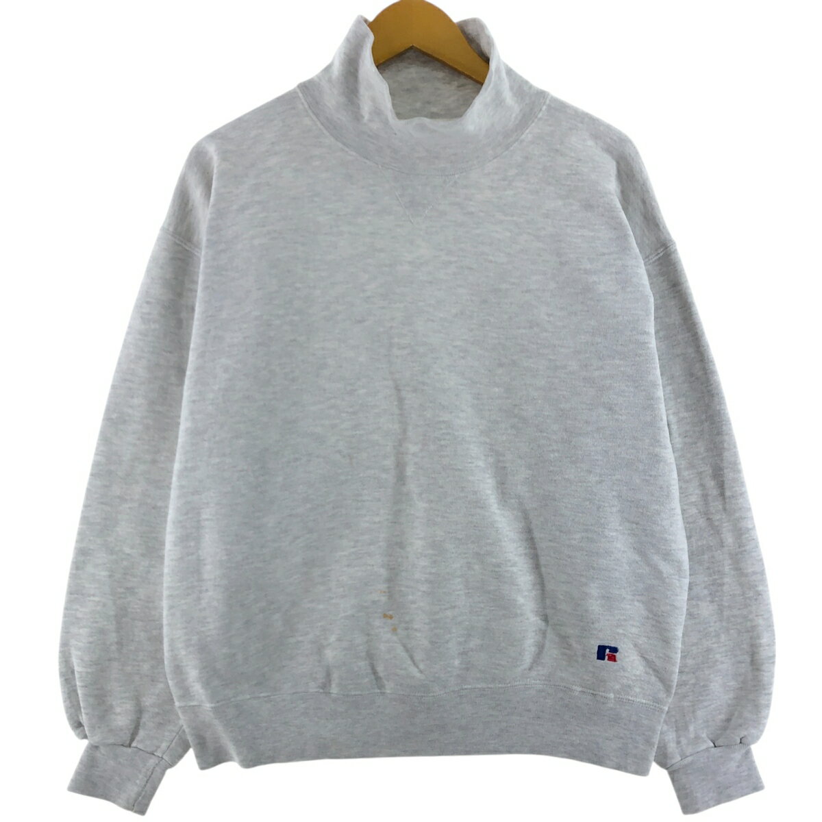 Rakuten - 古着 90'S ラッセル Russell HIGH COTTON ハイネック 無地 ブランクスウェットシャツ トレーナー USA製 メンズL相当 ヴィンテージ /eaa520333 【中古】 【250218】 【SS2603_30】