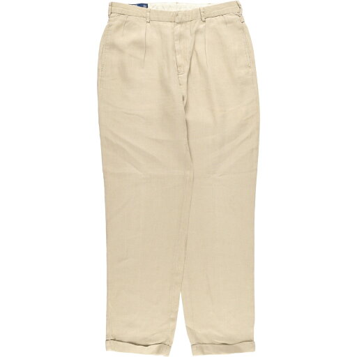 古着 ラルフローレン Ralph Lauren POLO by Ralph Lauren ツータック リネンパンツ スラックス メンズw34相当 /eaa520521 【中古】 【250219】 古着 ラルフローレン Ralph Lauren POLO by Ralph Lauren ツータック リネンパンツ スラックス メンズw34相当 /eaa520521 【中古】 【250219】