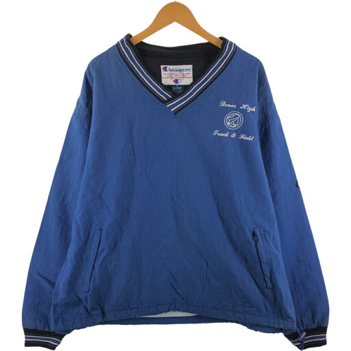 古着 90'S チャンピオン Champion Vネック ナイロンプルオーバー メンズXL相当 ヴィンテージ /eaa520906 【中古】 【250310】 古着 90'S チャンピオン Champion Vネック ナイロンプルオーバー メンズXL相当 ヴィンテージ /eaa520906 【中古】 【250310】